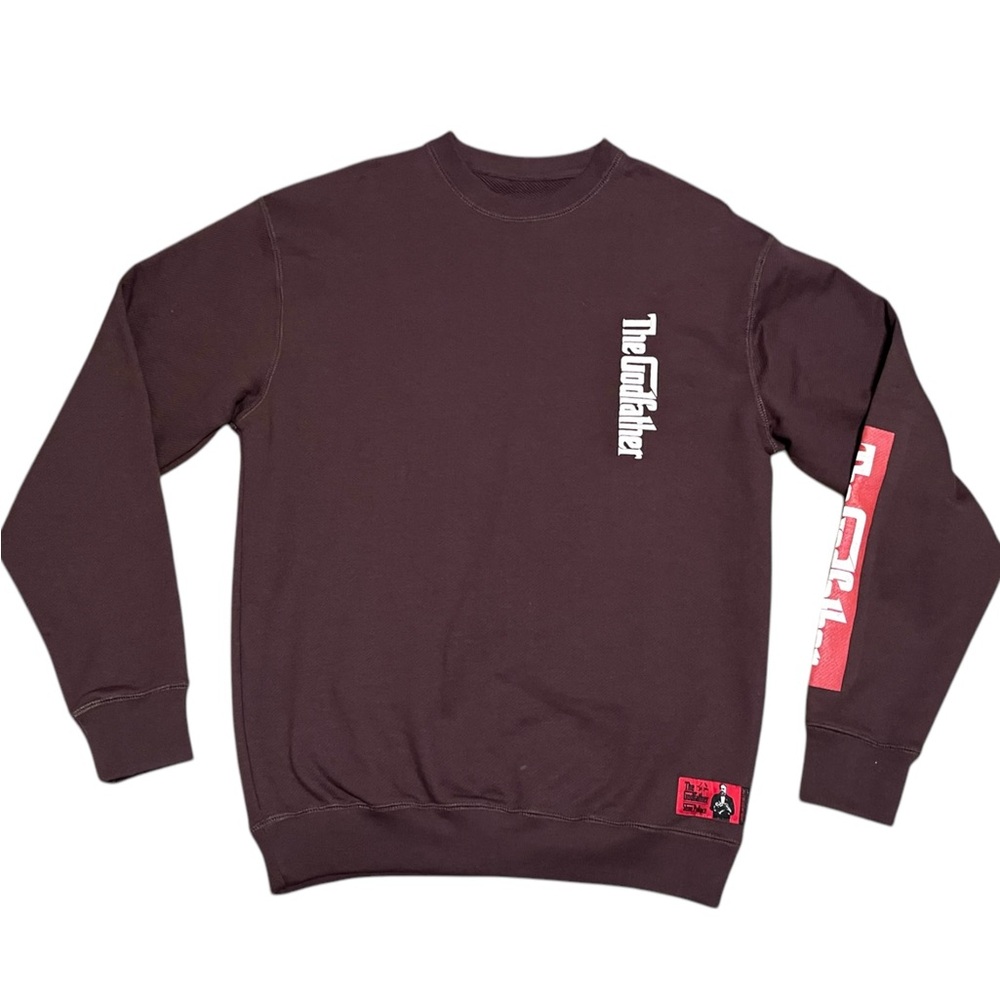 Shoe Palace x The Godfather Don Corleone Graphic Sweatshirt Mens Medium Brown